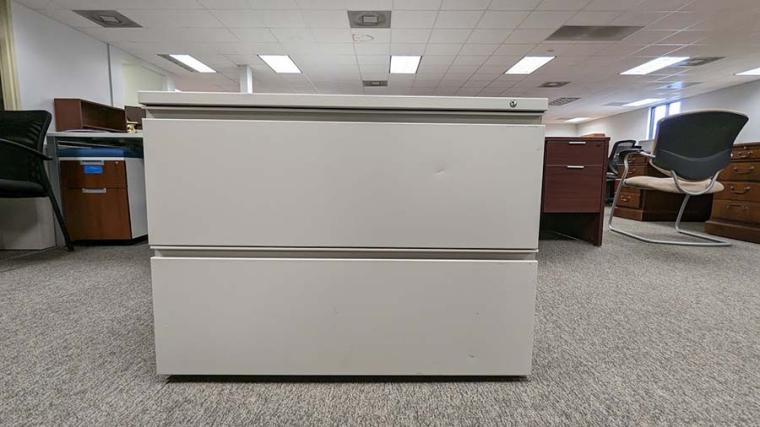 Two drawer lateral file cabinet