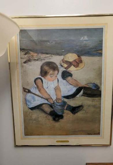 Two Girls on Beach Painting